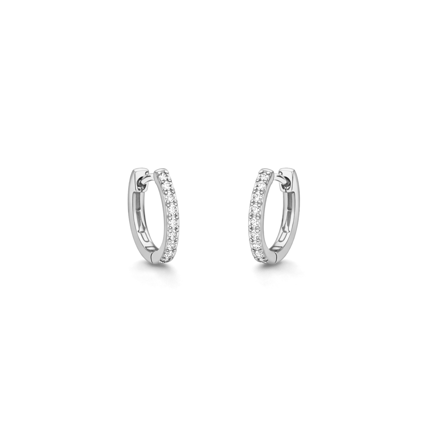 Orecchini Cerchio e Swarovski 0,8 cm