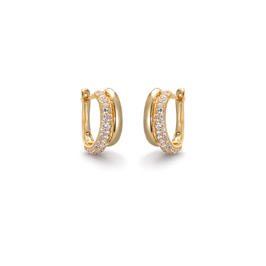 Orecchini Cerchio e Swarovski