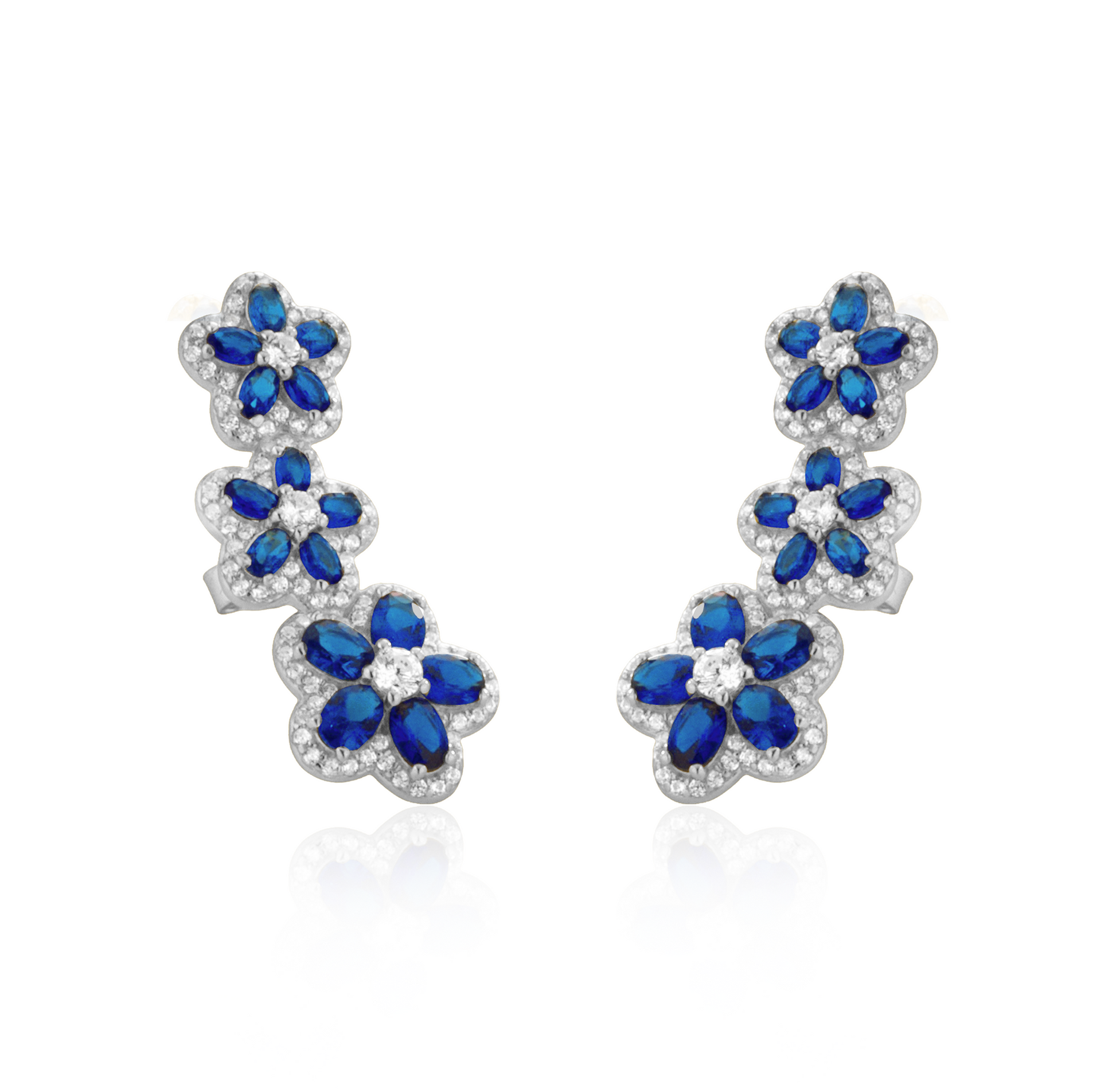 Orecchini Con Rose In Madreperla E Foglioline Di Cristallo Swarovski - Foto 8