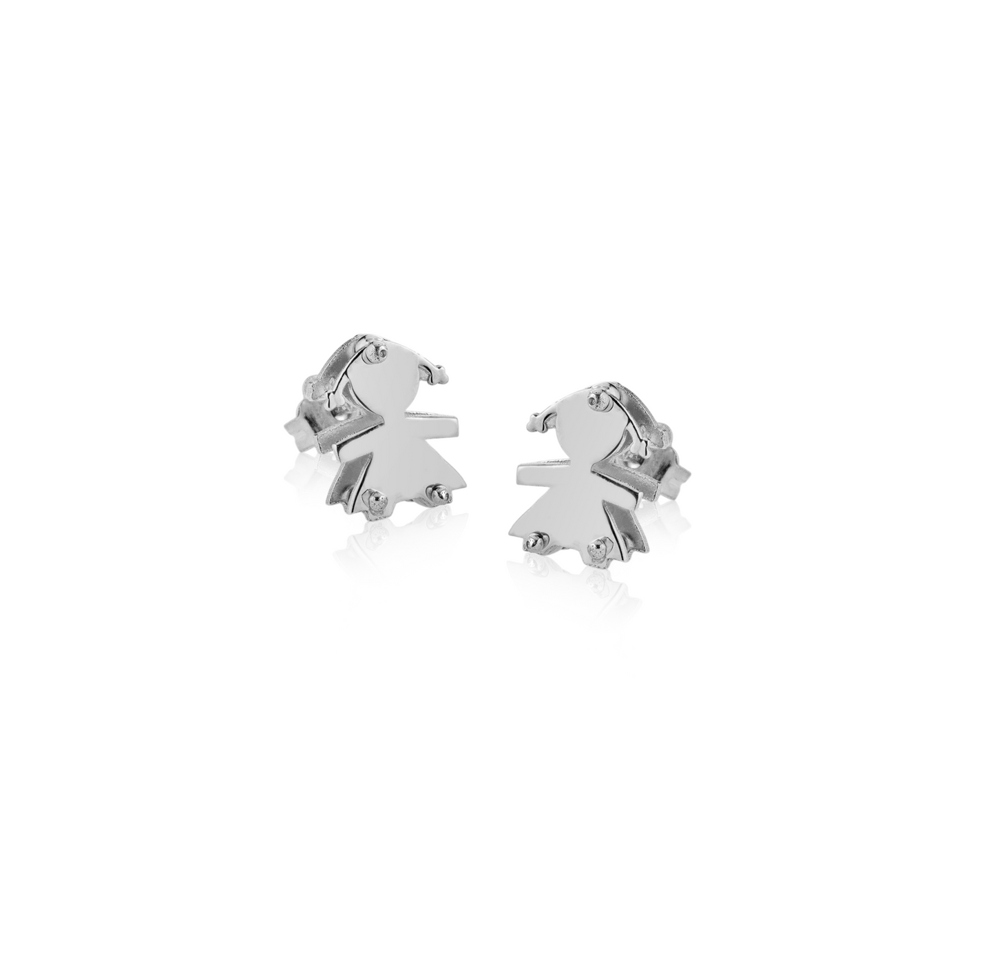 Orecchini bimba due lastre 1 cm
