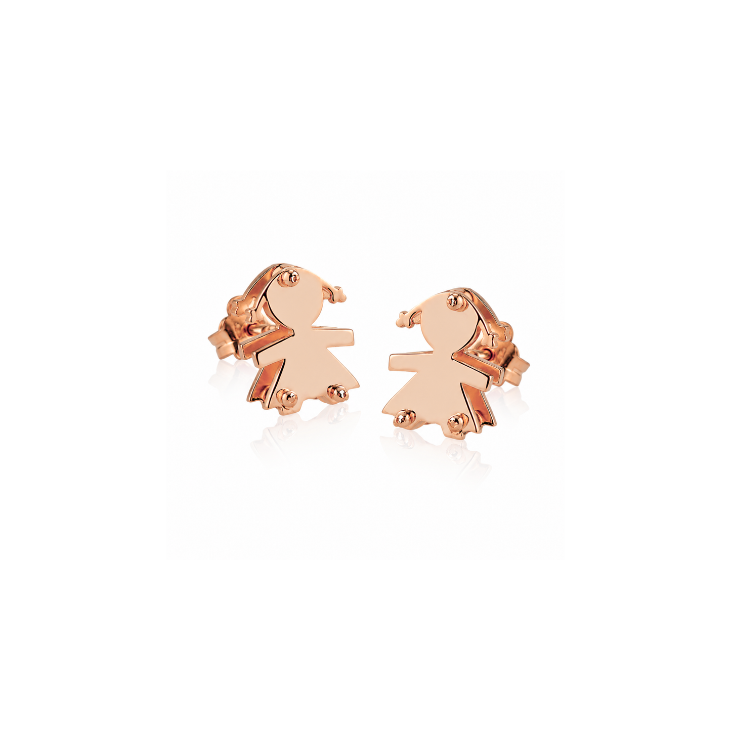 Orecchini bimba due lastre 1,7 cm
