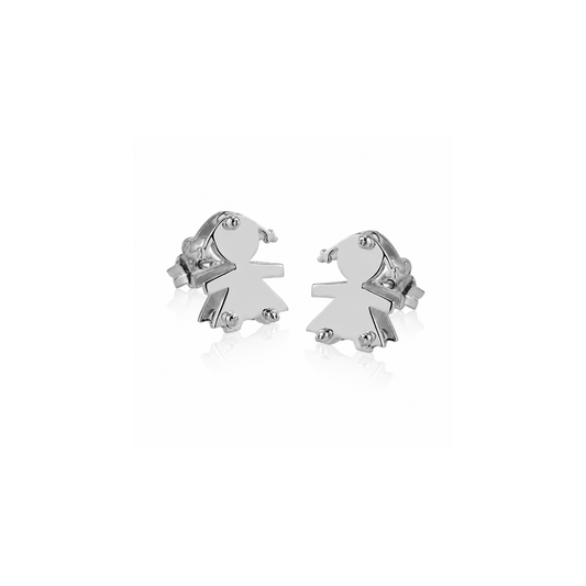 Orecchini bimba due lastre 1,7 cm
