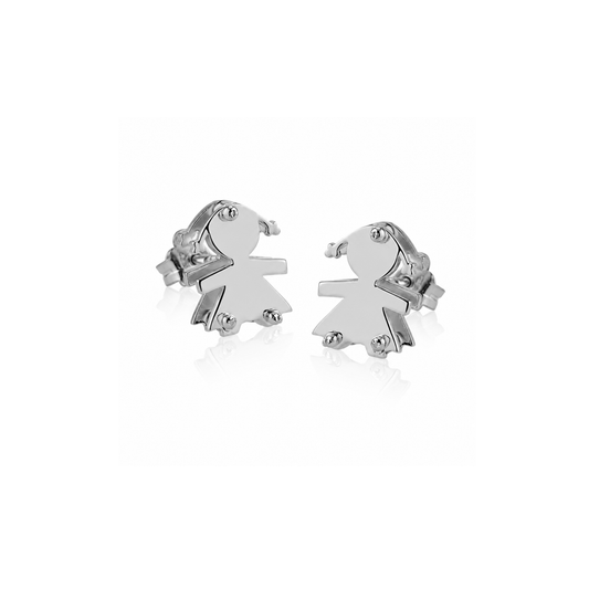 Orecchini bimba due lastre 2 cm