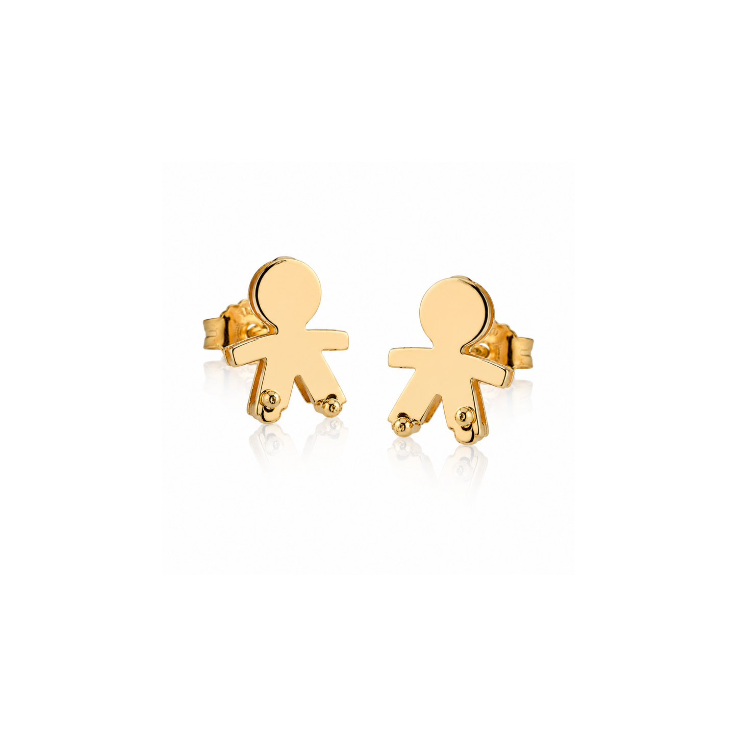 Orecchini bimbo due lastre 1,7 cm
