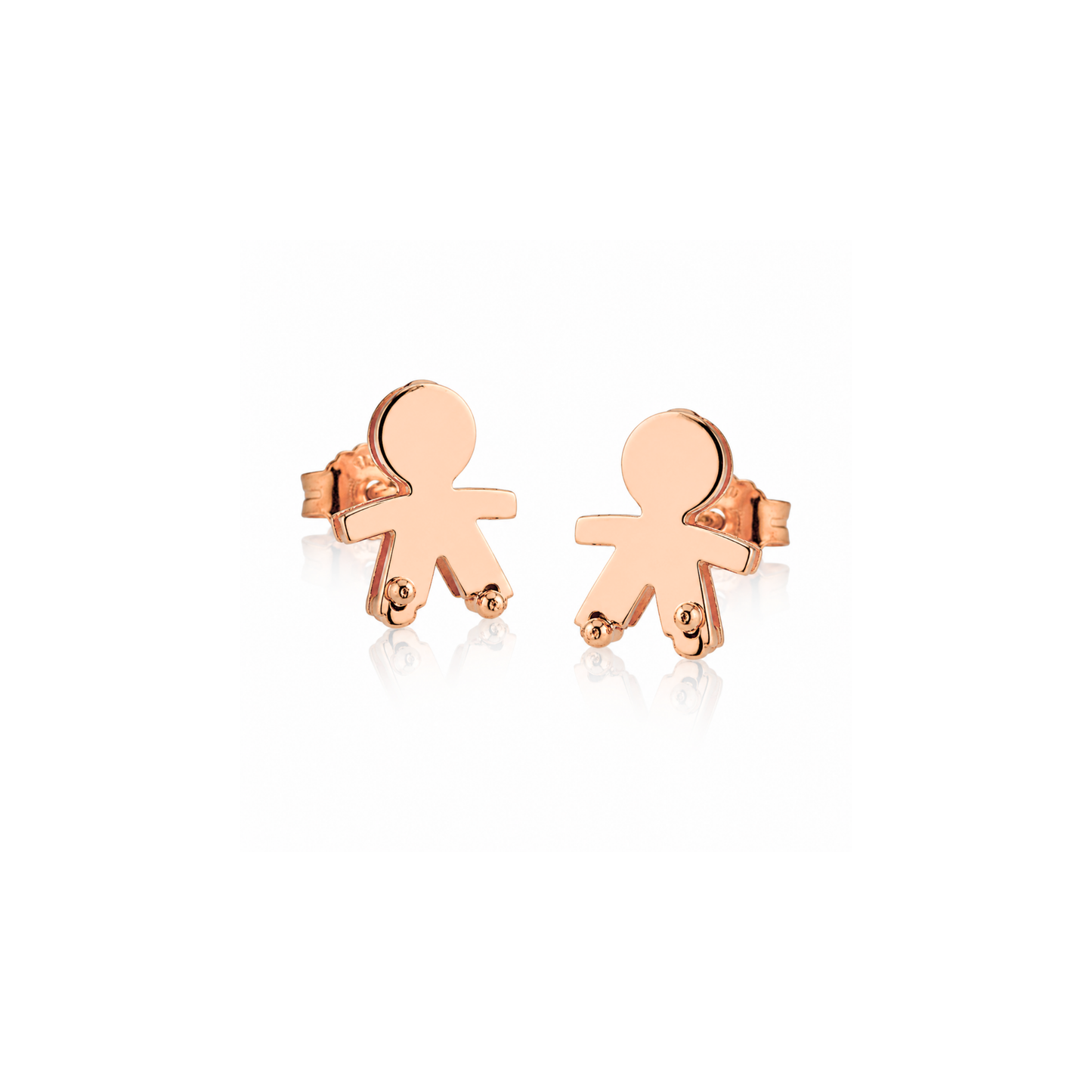 Orecchini bimbo due lastre 1,7 cm