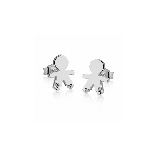 Orecchini bimbo due lastre 1,7 cm