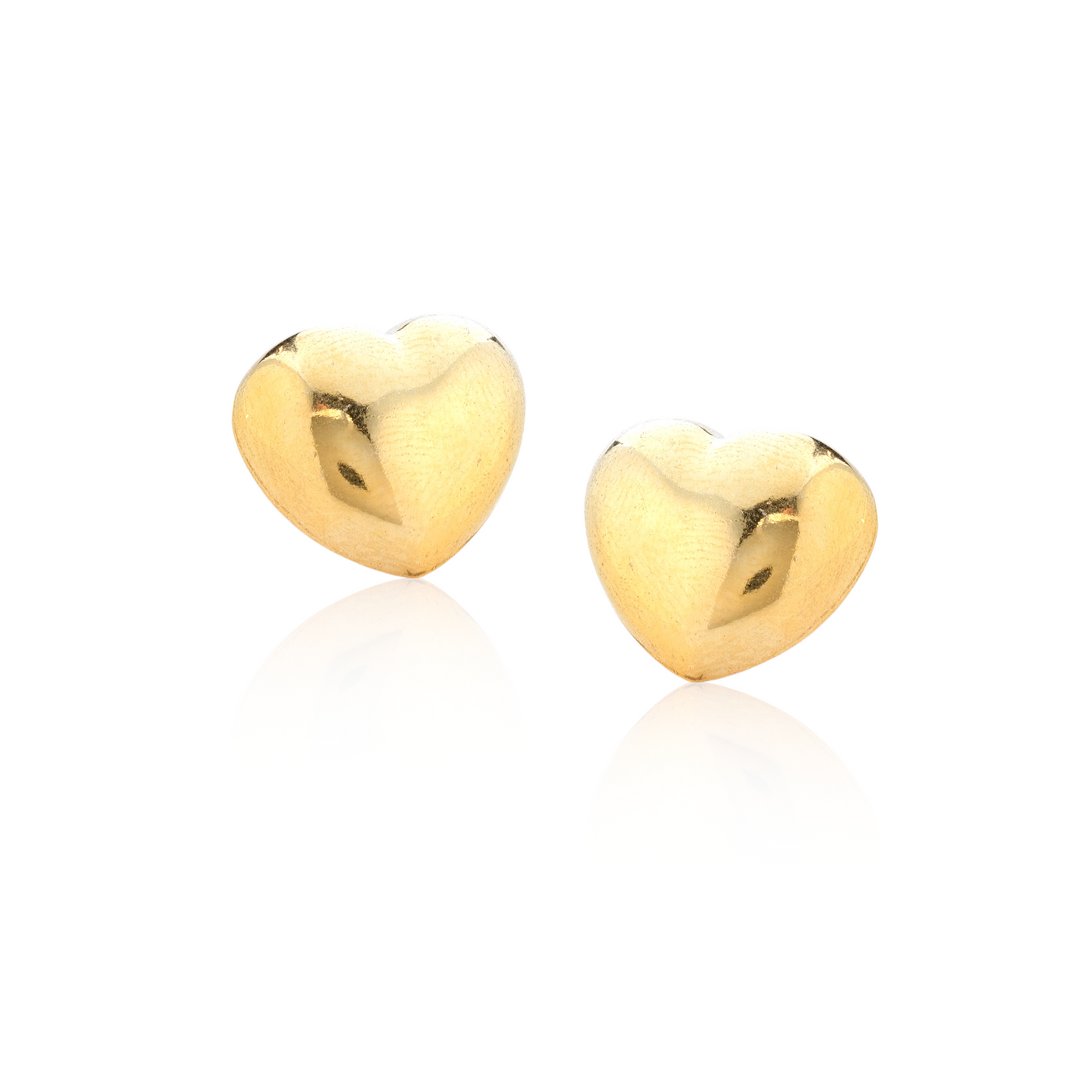 Orecchini cuore bombato 1,8cm