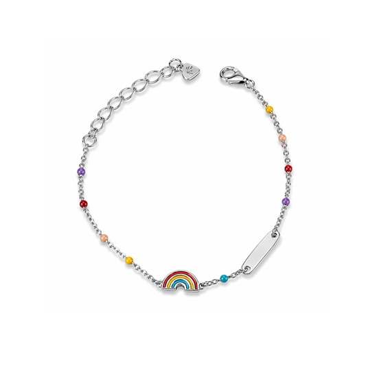 Bracciale baby targa Arcobaleno