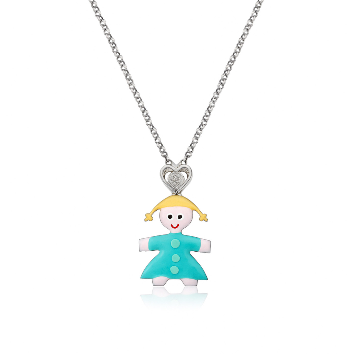 Collana bimba smaltato 1,5 cm